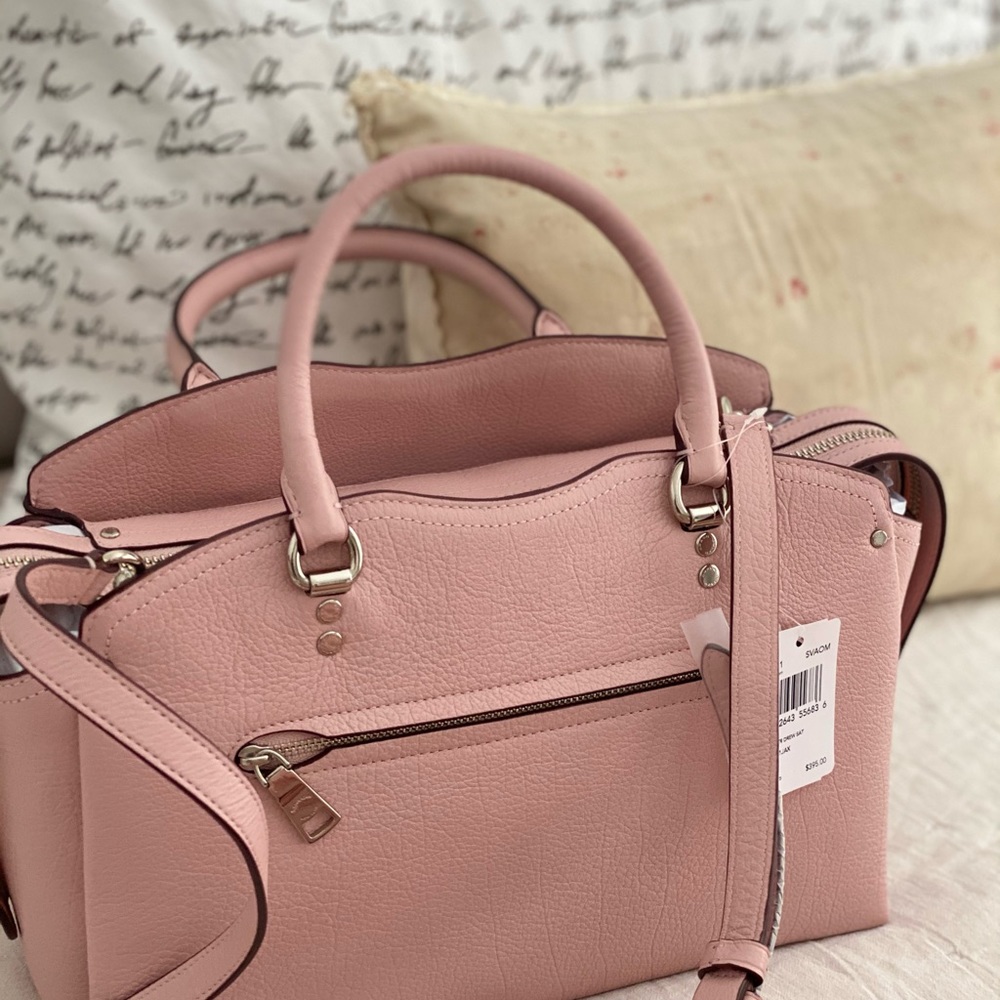 🆕 COACH | PINK LEATHER DREW SATCHEL - Picture 12 of 14